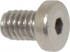 Value Collection - #8-32 UNC Hex Socket Drive, Low Socket Cap Screw - Grade 18-8 Stainless Steel, 1/4" Length Under Head - Caliber Tooling