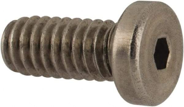 Value Collection - #8-32 UNC Hex Socket Drive, Low Socket Cap Screw - Grade 18-8 Stainless Steel, 3/8" Length Under Head - Caliber Tooling