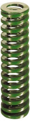 Dayton Lamina - 2" Hole Diam, 1" Rod Diam, 7" Free Length, Green Die Spring - 27.8 Lb Max Deflection, 2.8" Max Deflection, Light Duty - Caliber Tooling