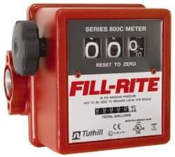 Tuthill - 1" NPT Port Fuel Flowmeter - 50 Max psi, 5 to 20 GPM, Aluminum - Caliber Tooling