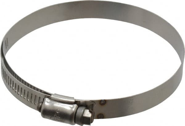 IDEAL TRIDON - SAE Size 56, 3-1/16 to 4" Diam, Stainless Steel Shielded Worm Drive Clamp - Material Grade 301, Series 615 - Caliber Tooling