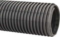 Kuriyama of America - 6" ID x 6.81" OD, 30 Max psi, 28 In. Hg, Dry Material Handling & Transfer Hose - Polyurethane, 12" Bend Radius, 100' Coil Length, Black - Caliber Tooling