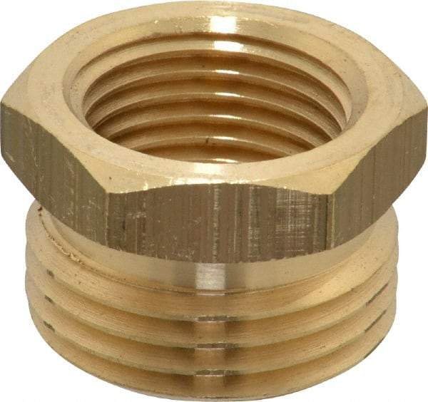 Cerro - 1/2 FPT & 3/4 MGHT Garden Hose Fitting - Brass, Male Hose to Female Pipe Connector - Caliber Tooling