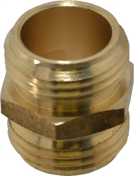 Cerro - 3/4 NH Garden Hose Fitting - Brass, Male Hose to Male Hose Connector - Caliber Tooling