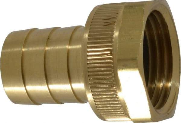 Dixon Valve & Coupling - 3/4 NH Garden Hose Fitting - Brass, Short Shank Female Swivel Connector - Caliber Tooling