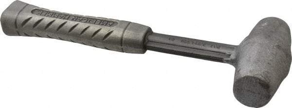 American Hammer - 4 Lb Head 1-1/2" Face Lead Alloy Nonmarring Lead Hammer - 12" OAL, Aluminum Handle - Caliber Tooling