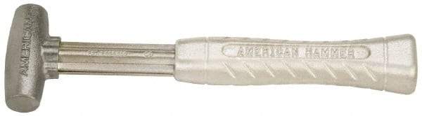 American Hammer - 1 Lb Head 1" Face Zinc Aluminum Alloy Nonmarring Hammer - 11-1/2" OAL, Aluminum Handle - Caliber Tooling