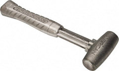 American Hammer - 2 Lb Head 1-1/4" Face Zinc Aluminum Alloy Nonmarring Hammer - 11-1/2" OAL, Aluminum Handle - Caliber Tooling