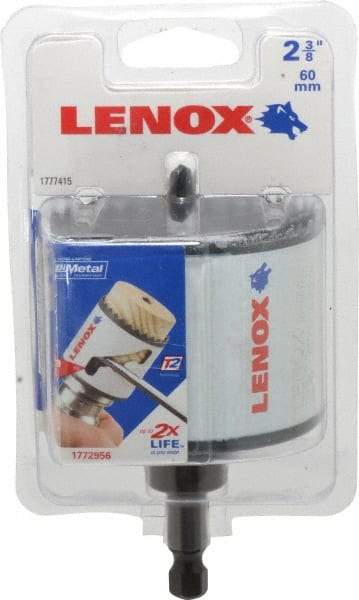 Lenox - 2-5/8" Diam, 1-1/2" Cutting Depth, Hole Saw - Bi-Metal Saw, Toothed Edge - Caliber Tooling