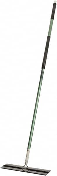 Ability One - 55" Long x 6" Wide Microfiber Dust Flat Mop - Hook & Loop, Green, Looped Head, Launderable - Caliber Tooling