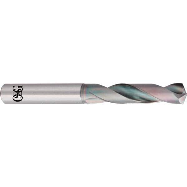 Screw Machine Length Drill Bit: 0.748″ Dia, 140 °, Solid Carbide EgiAs Finish, Right Hand Cut, Spiral Flute, Straight-Cylindrical Shank, Series 6300