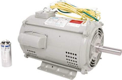 Leeson - 15 Max hp, 3,600 Max RPM, Crop Dryer Electric AC DC Motor - 230 V Input, Single Phase, 215TZ Frame, Rigid Base Mount, DPAO Enclosure - Caliber Tooling