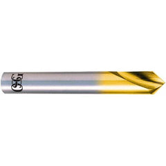 90° 12mm Diam 108mm OAL 2-Flute High Speed Steel Spotting Drill Bright/Uncoated, 36mm Flute Length, 12mm Shank Diam, RH Cut, Series 1200