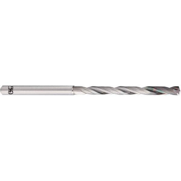 OSG - 6.5mm 140° Spiral Flute Solid Carbide Taper Length Drill Bit - Caliber Tooling