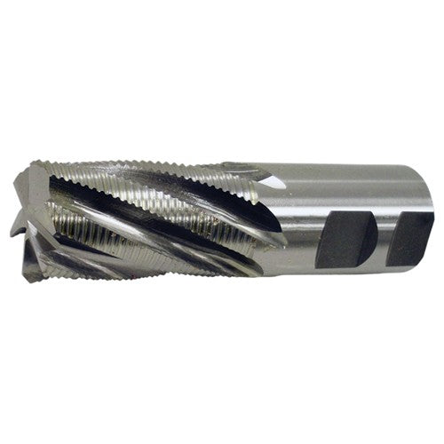 ‎1″ × 1″ × 1″ × 3-1/2″ RHS / RHC HSS-CO 8% (M42) 5-Flute Center-Cutting Fine Profile Roughing End Mill - TiCN - Exact Industrial Supply