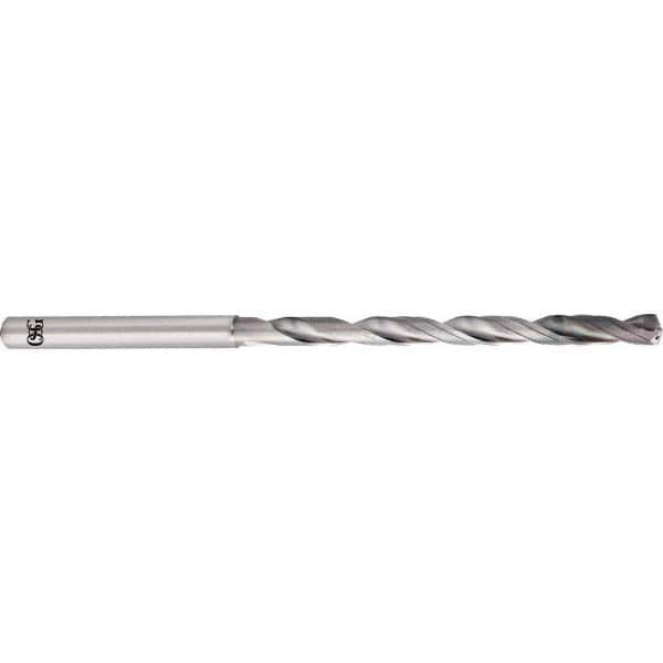 OSG - 2.6mm 140° Spiral Flute Solid Carbide Taper Length Drill Bit - Caliber Tooling