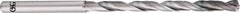 OSG - 5mm, 140° Point, Spiral Flute, Solid Carbide Taper Length Drill Bit - EgiAs Finish, 65mm Flute Length, 115mm OAL, Series 6530 - Caliber Tooling