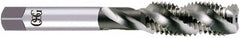 OSG - 7/8-14 UNF, 4 Flute, 50° Helix, Bottoming Chamfer, Bright Finish, High Speed Steel Spiral Flute STI Tap - Right Hand Flute, 5-1/8" OAL, 0.8" Shank Diam, 2-1/2" Thread Length, 3B Class of Fit, Series S108 - Exact Industrial Supply