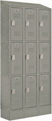 LockUp - 9 Door, 3 Tier, Electronic Access Lockers - Caliber Tooling