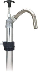 lumax - Water-Based Lubrication 0.17 Gal/Turn Flow Stainless Steel Lever Hand Pump - For 15 to 55 Gal Container - Caliber Tooling