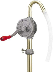 lumax - Oil Lubrication 0.07 Gal/Turn Flow Aluminum & Steel Rotary Hand Pump - For 15 to 55 Gal Container - Caliber Tooling