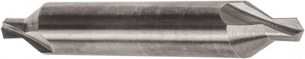 Precision Twist Drill - #0 Plain Cut 60° Incl Angle Solid Carbide Combo Drill & Countersink - Caliber Tooling