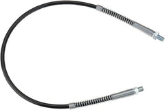 lumax - 30" Long, 10,000 psi Operating Pressure, Thermoplastic Grease Gun Hose - NPT - Caliber Tooling