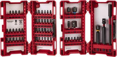 Milwaukee Tool - 55 Piece, Impact Driver Bit Set - 3/32 to 1/4" Hex, #1 to #3, Drilling/Screwdriving Utility Accessory Set Kit, 1/4" Hex Drive, Hex Point - Caliber Tooling