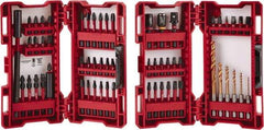 Milwaukee Tool - 60 Piece, Impact Driver Bit Set - 1/4 to 3/16" Hex, #1 to #3, Drilling/Screwdriving Utility Accessory Set Kit, 1/4" Hex Drive, Hex Point - Caliber Tooling