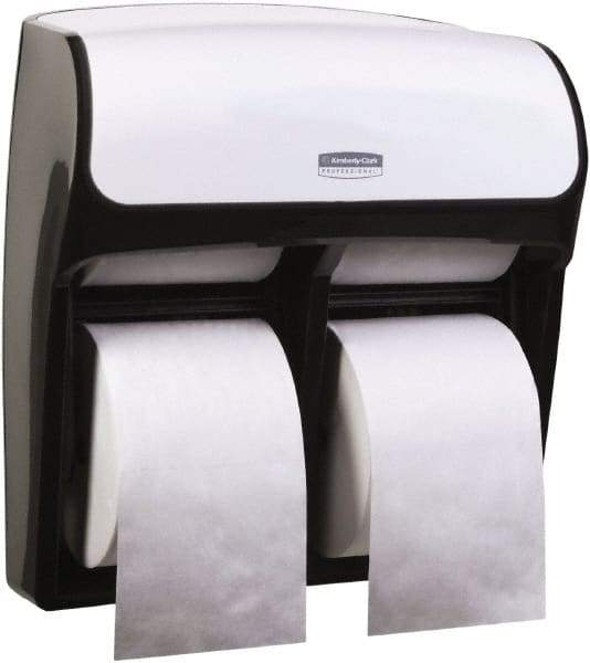 Kimberly-Clark Professional - Standard Four Roll Plastic Toilet Tissue Dispenser - 12-5/16" Wide x 13-9/16" High x 6-7/8" Deep, White - Caliber Tooling