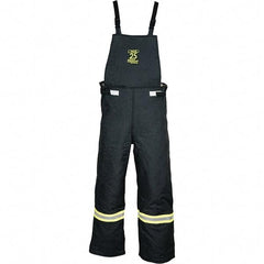 Oberon - Size XL, Black, Zippered with Flap, Arc Flash Bib Overall - 46" Chest, Aramid - Caliber Tooling