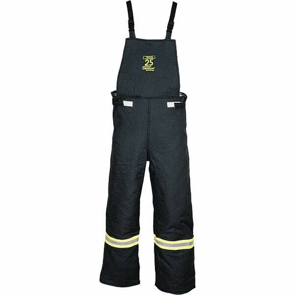 Oberon - Size 2XL, Black, Zippered with Flap, Arc Flash Bib Overall - 50" Chest, Aramid - Caliber Tooling