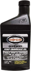 Simpson - Fixed Pressure Washer Pump Oil - 3-1/8" Long, Plastic, Female & Male - Caliber Tooling