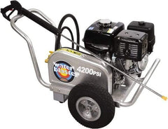 Simpson - Gas, 13 hp, 4,200 psi, 4 GPM, Cold Water Pressure Washer - CAT Triplex, 50' x 3/8" Hose - Caliber Tooling