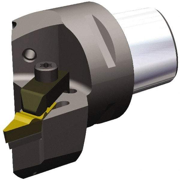 Kennametal - Right Hand Cut, Size PSC63, VC.. 1604 & VP..332 Insert Compatiblity, External Modular Turning & Profiling Cutting Unit Head - 43mm Ctr to Cutting Edge, 60mm Head Length, Through Coolant, Series Top Notch - Caliber Tooling