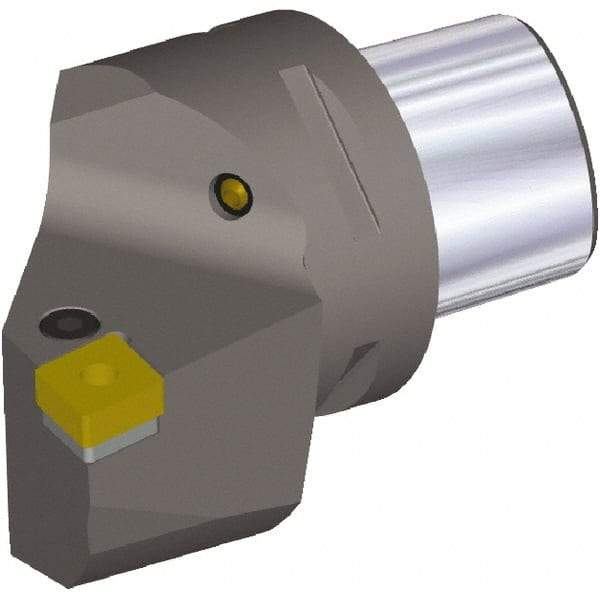 Kennametal - Left Hand Cut, Size PSC50, CN.. 432 & CN..120408 Insert Compatiblity, External Modular Turning & Profiling Cutting Unit Head - 35mm Ctr to Cutting Edge, 60mm Head Length, Through Coolant, Series PSC - Caliber Tooling