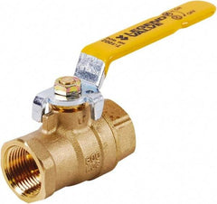 Legend Valve - 2-1/2" Pipe, Full Port, Brass UL, CSA, FM, NSF Approved Ball Valve - 2 Piece, FIP x FIP Ends, Lever Handle, 400 WOG, 150 WSP - Caliber Tooling