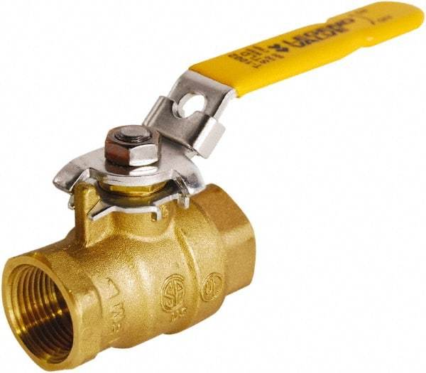 Legend Valve - 3/4" Pipe, Full Port, Brass Full Port Ball Valve - 2 Piece, FNPT x FNPT Ends, Locking Lever Handle, 600 WOG, 150 WSP - Caliber Tooling