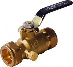 Legend Valve - 1/2" Pipe, Full Port, Lead Free Brass UL, CSA, FM, NSF Approved Ball Valve - 2 Piece, Comp x Comp Ends, Lever Handle, 600 WOG - Caliber Tooling