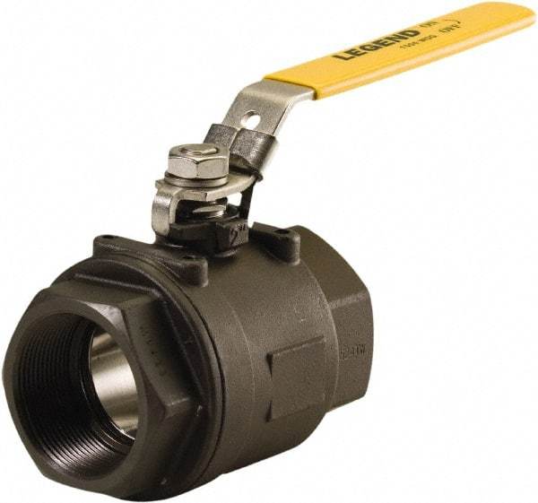 Legend Valve - 1/4" Pipe, Full Port, Carbon Steel Full Port Ball Valve - 2 Piece, FNPT x FNPT Ends, Locking Lever Handle, 2,000 WOG, 150 WSP - Caliber Tooling