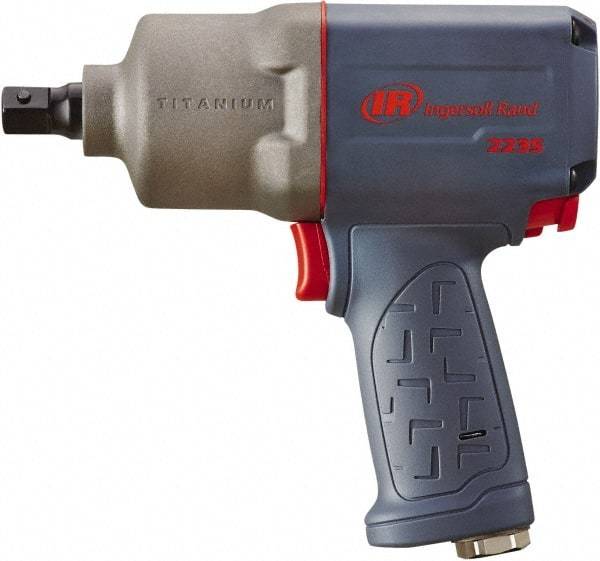 Ingersoll-Rand - 1/2" Drive, 8,500 RPM, 930 Ft/Lb Torque Impact Wrench - Pistol Grip Handle, 1,250 IPM, 6 CFM, 1/4" Inlet - Caliber Tooling