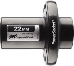 Ingersoll-Rand - 1/2" Drive 22mm Standard Magnetic Nonsparking Universal Impact Socket - 6 Points, 3-1/10" OAL - Caliber Tooling