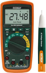 Extech - MN62-K, CAT IV, 600 VAC/VDC, Digital True RMS Multimeter - 40 mOhm, Measures Voltage, Capacitance, Current, Frequency, Resistance - Caliber Tooling