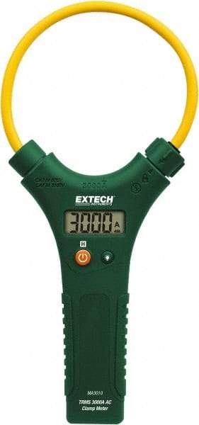 Extech - MA3010, CAT IV, Digital True RMS Clamp Meter with 10" Flex Jaws - 3000 AC Amps, Measures Current - Caliber Tooling