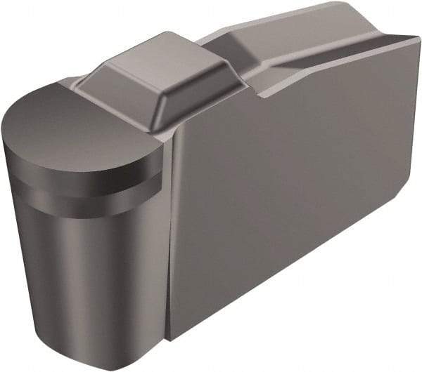 Sandvik Coromant - 30N151.2-A..F-P Grade CD10, Carbide Grooving Insert - 1.27mm Max Depth of Cut, Neutral, 1.59mm Corner Radius, Uncoated - Caliber Tooling