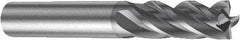 Sandvik Coromant - 2mm, 7.5mm LOC, 6mm Shank Diam, 57mm OAL, 4 Flute, Solid Carbide Square End Mill - AlCrN Finish, 35° Helix, Centercutting, Right Hand Cut, Right Hand Flute, Series CoroMill Plura - Caliber Tooling