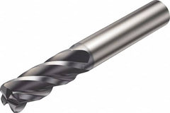 Sandvik Coromant - 12mm, 4 Flute, Solid Carbide, 2mm Corner Chamfer End Mill - 83mm OAL, 42° Helix, Right Hand Flute, 26mm LOC, Right Hand Cut - Caliber Tooling