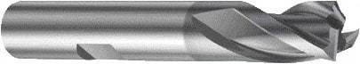 Sandvik Coromant - 12mm, 3 Flute, Solid Carbide, Corner Radius End Mill - 73mm OAL, 30° Helix, Right Hand Flute, 12.5mm LOC, Right Hand Cut - Caliber Tooling