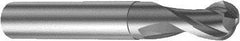 Sandvik Coromant - 8mm Diam, 8mm LOC, 2 Flute Solid Carbide Ball End Mill - 63mm OAL, 8mm Shank Diam, Ball Flute - Caliber Tooling