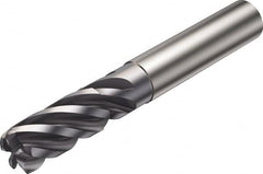 Sandvik Coromant - 12mm, 5 Flute, Solid Carbide, 2mm Corner Chamfer End Mill - 83mm OAL, 38° Helix, Right Hand Flute, 26mm LOC, Right Hand Cut - Caliber Tooling